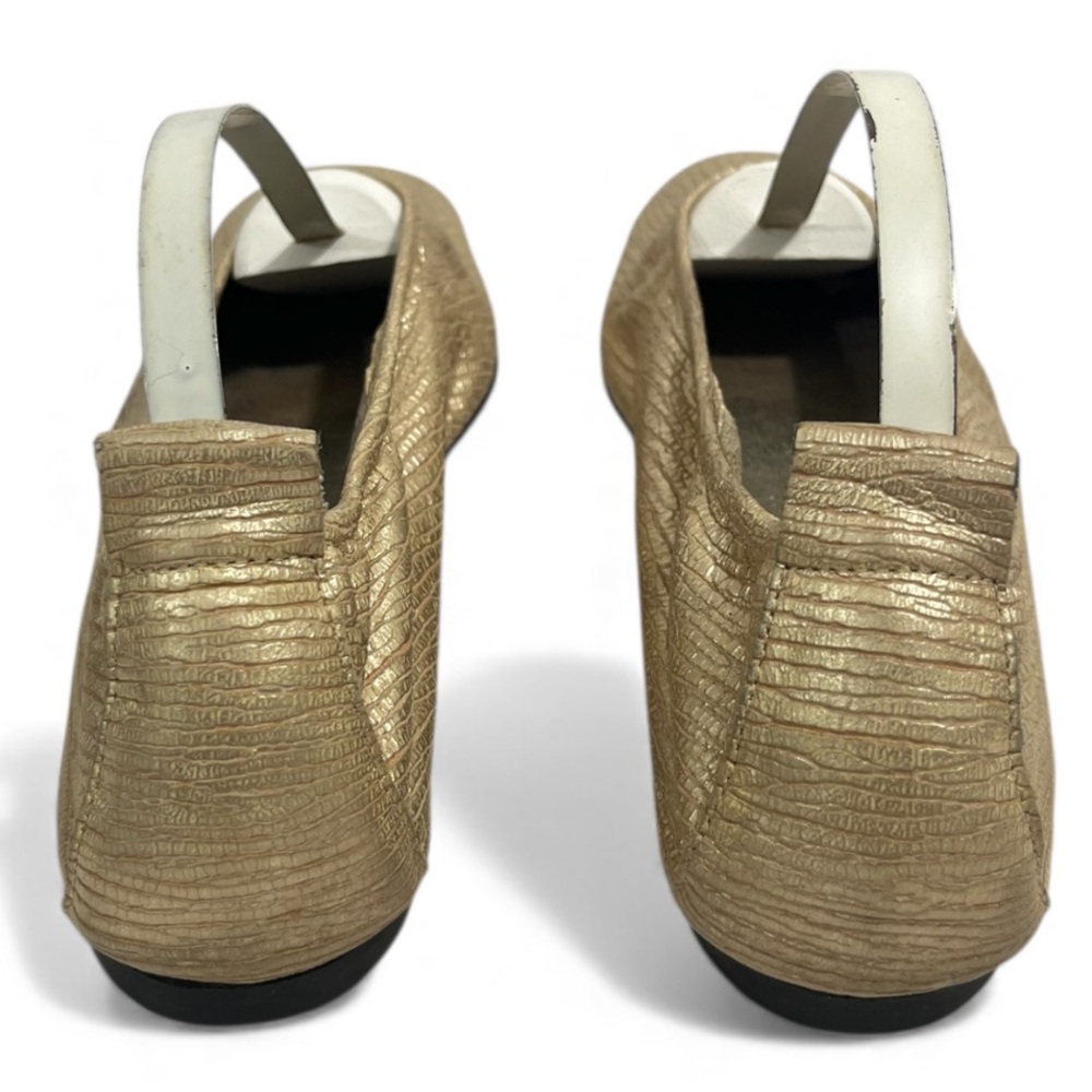 Arche Metallic Gold Ballet Flats Leather 39 - Picture 3 of 9